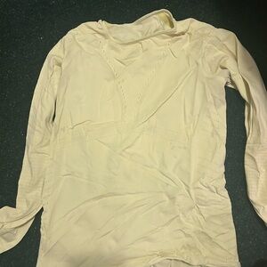 lululemon athletica Light Yellow Long Sleeve Top